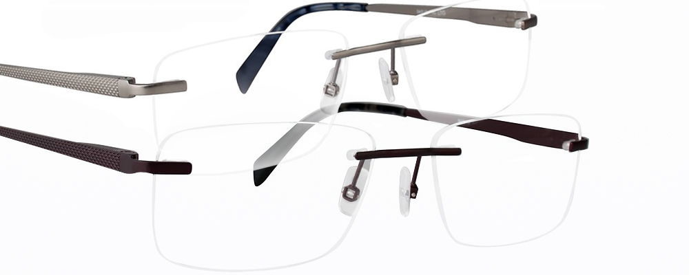 Two pairs of Totally Rimless eyeglasses